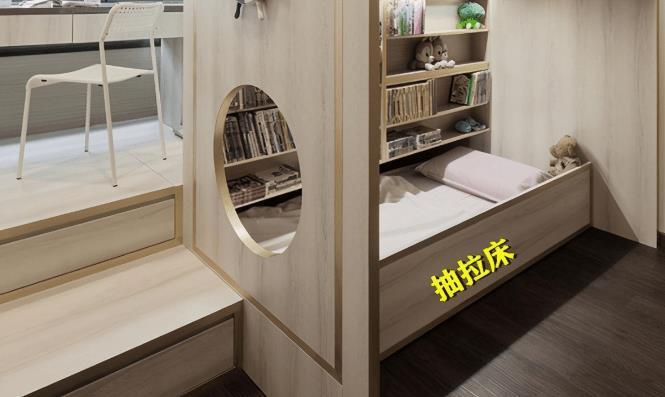 上下铺|别再整什么上下铺了，现在都流行二合一设计，1房5用挤出10㎡收纳