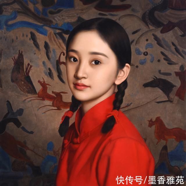  娇媚|青年画家岳小清画作《待嫁的新娘》欣赏，端庄秀丽，娇媚迷人