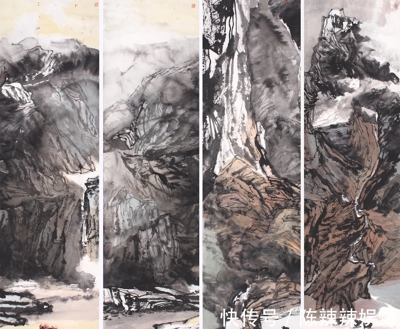 水墨山水画&女画家中的佼佼者|韩一水墨山水画