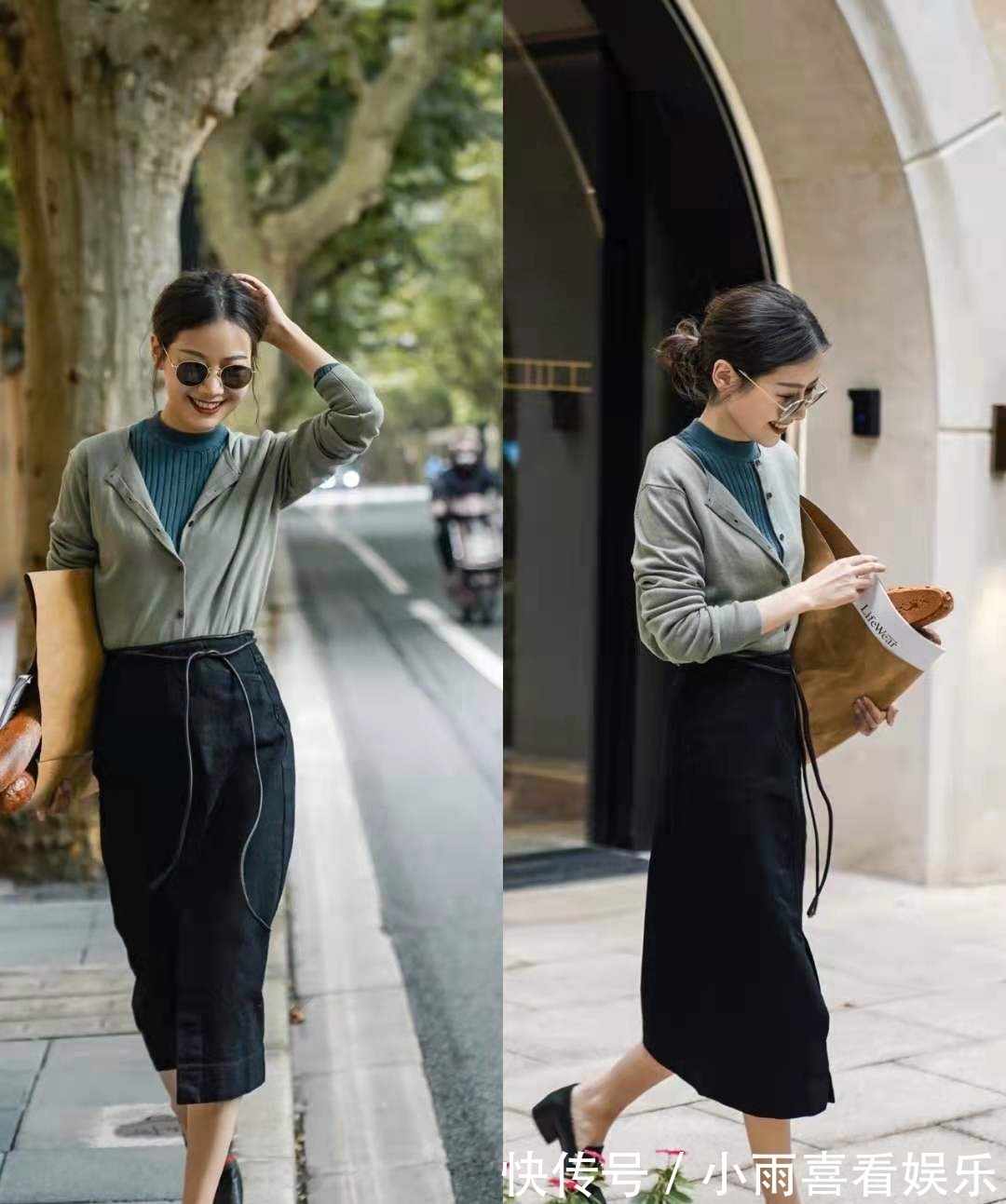 颜色 入秋后,火了一种穿搭:叠穿+撞色,时髦又减龄,显知性优雅之美