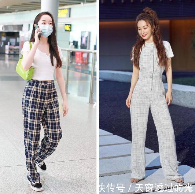 穿腻了牛仔裤,初秋试试时髦的“格纹裤”,从此摆脱路人感