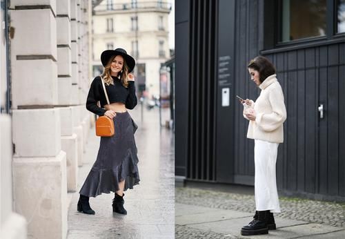 春日王炸CP：毛衣＋半裙，不挑年龄又时髦，这么穿太有气质了