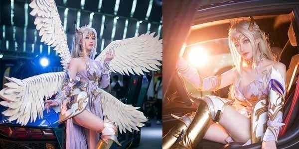 身材|斗罗大陆:千仞雪神级COS亮相,跑车加绝美“天使装”,身材太耀眼了!