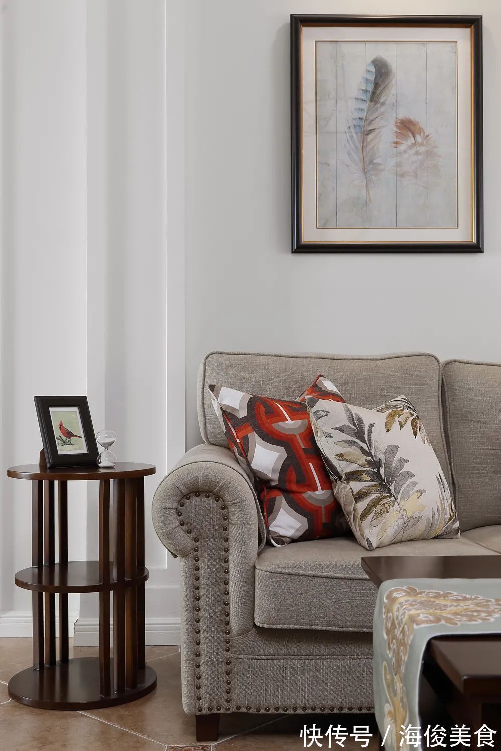 深木色|127㎡现代美式,安静优雅的空间,成熟+浪漫的布置,稳重舒适