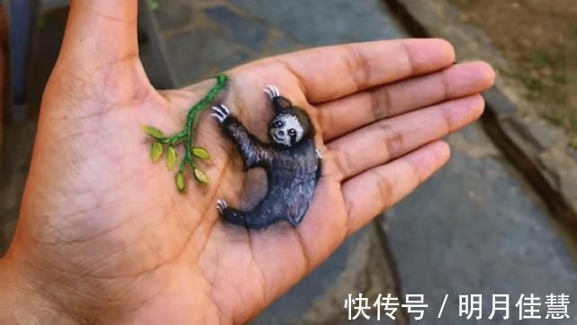 安塔奈克!手心里的3D绘画,比魔术表演还要精彩,打开手掌让人眼前一亮