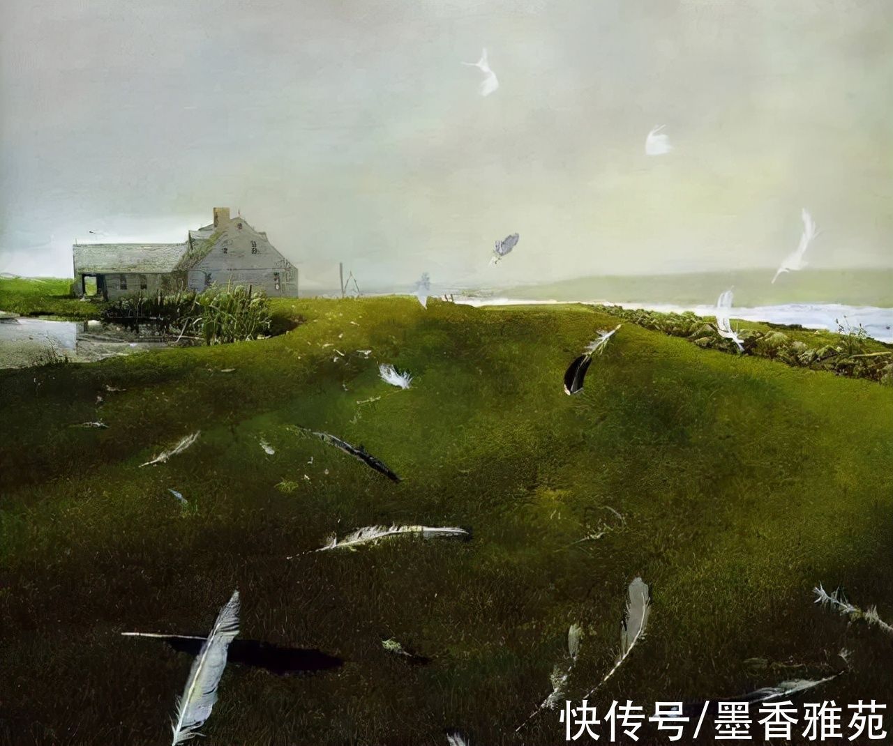 画家$美国最伟大的画家安德鲁怀斯,瞒着妻子用15年偷画一个女人