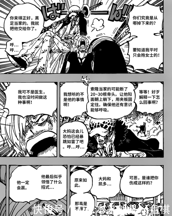 海贼王1012话汉化,大和准备挑战凯多,索隆暂时下线被包成十字架