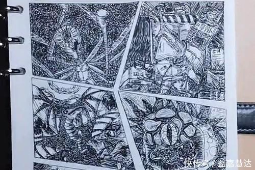 天赋|妈妈无意翻开儿子日记,里面手绘了一个怪兽宇宙,网友们折服了