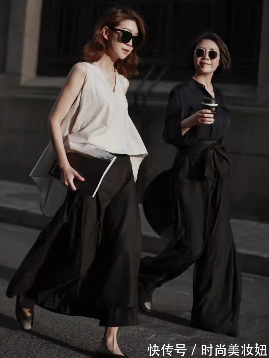 平顶帽|50岁女人别总是穿“大妈”款,这位妈妈穿搭真高级,值得学习