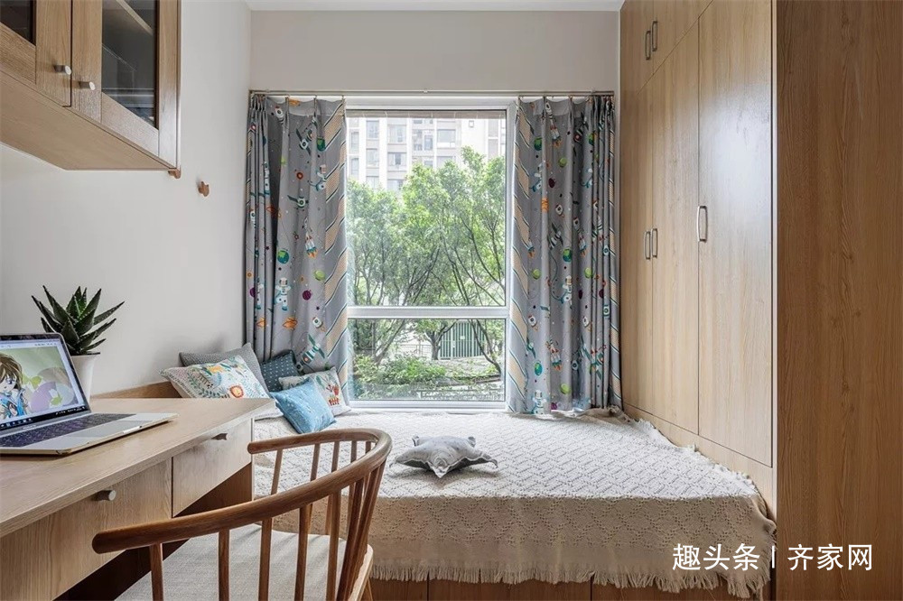 106平三房日式，用纯原木和布艺打造“小春日和”温馨家！