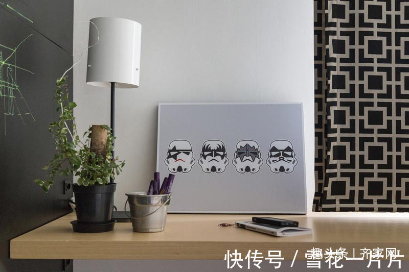 地中海|70平简约风,带有巴西的热情和爱!黑板墙设计,适合小朋友们学习