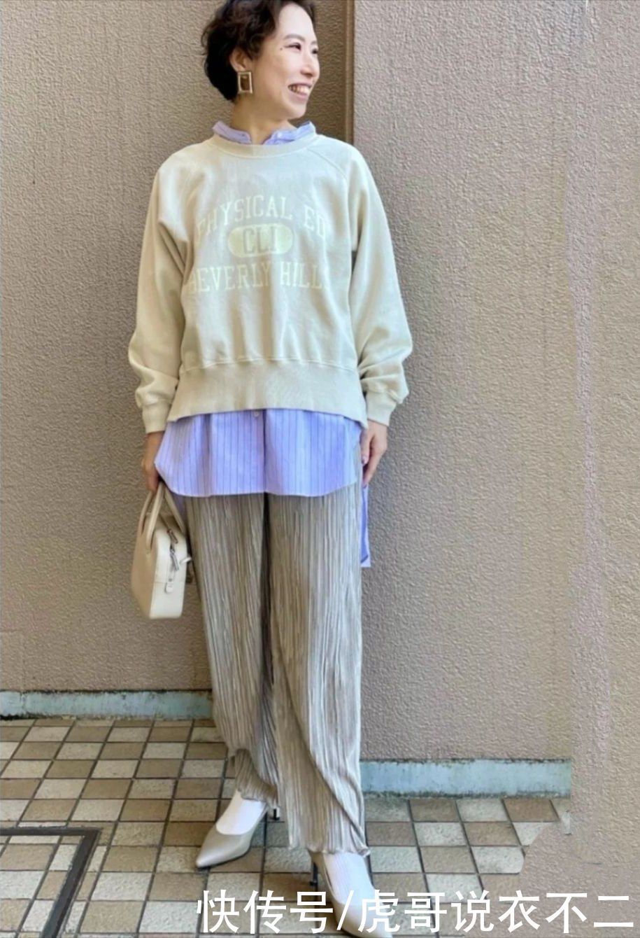 皮衣|“中年矮个女人”穿衣别太随便,学日本素人的搭配,简约又显气质