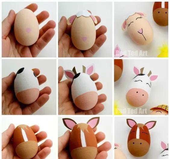 鸡蛋壳&蛋壳创意手工,大人小孩都可以学,只是简单画画,成品非常好看