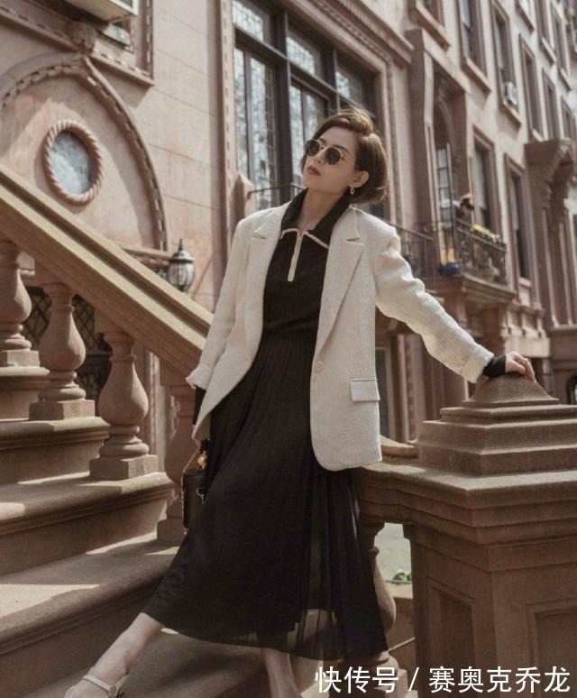 秋季|小西装+半身裙=这才是我们想要的秋季时尚,提升气质又高级!