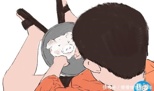 厨房|妈妈在厨房包饺子,让儿子帮忙和面,看到成果二师兄身价有点高