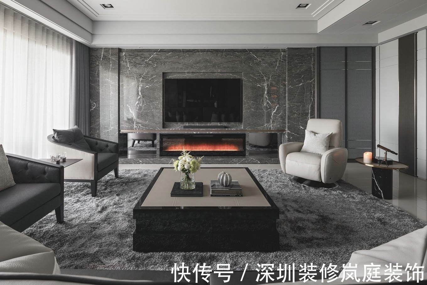 美式|深圳装修:璞玉府125㎡美式装修,造就自在的生活方式