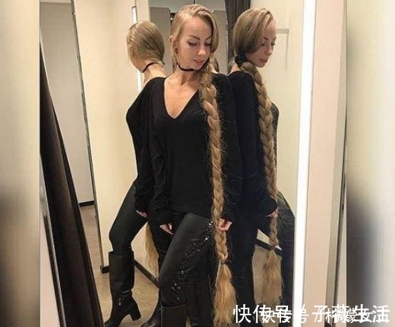 阿莱娜·克拉夫琴科|乌克兰女子留2米头发,每天梳到睡着,本人:5岁之后没剪过