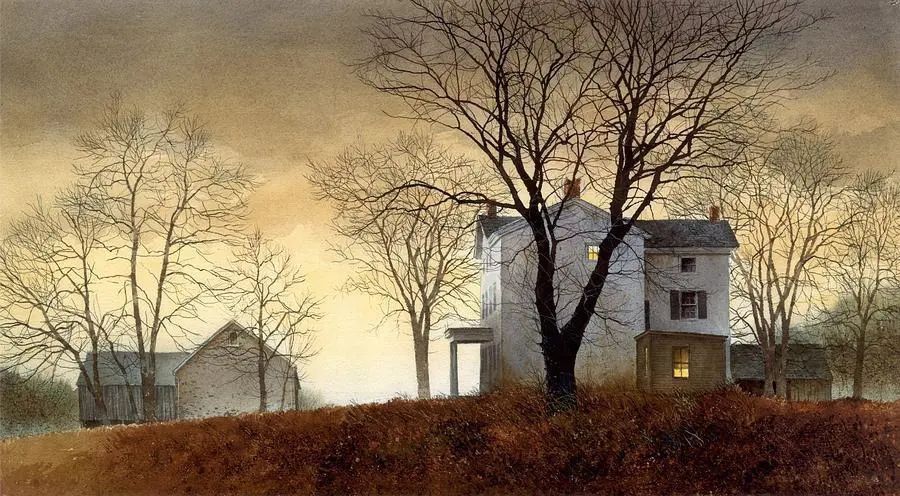 绘画&乡间记忆水彩画家RayHendershot的乡村风光和古色古香的静物绘画