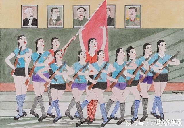 邵炳凤70多岁农村老太,意外拿起孙子画笔,练成国际画家