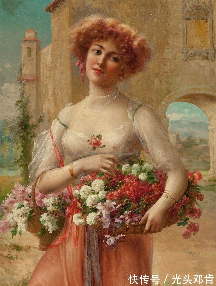 弗农&他最擅长画美女,埃米尔·弗农Emile Vernon油画美女作品鉴赏