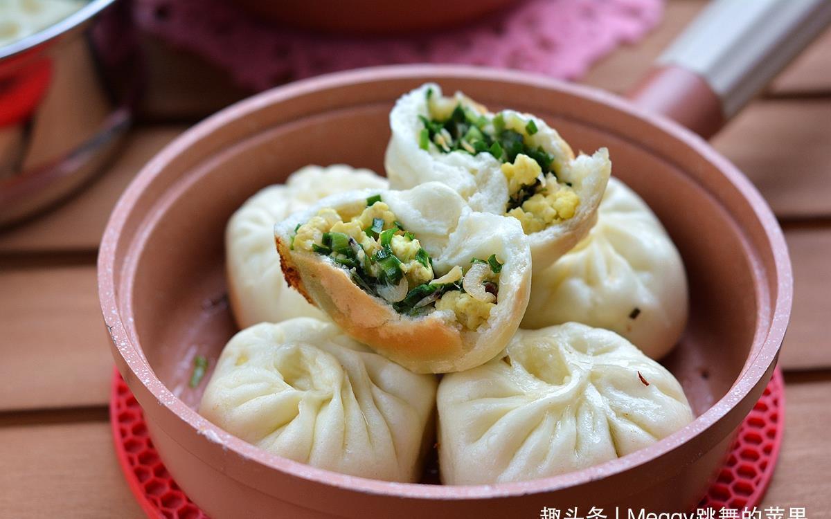 韭菜|早餐想吃新鲜暄软包子，无需二次发酵，现做现吃30分钟全搞定