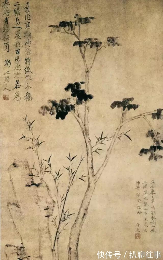 西岩松雪图@清初四大画僧笔下的意境山水,不只是养眼