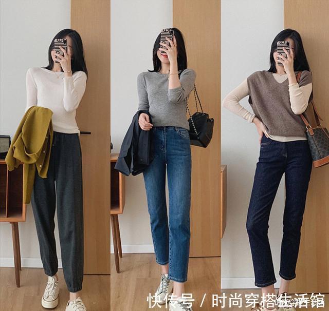 平底鞋|?今秋火了一种穿法,叫“九分裤+平底鞋”,保暖显瘦,时髦精都爱