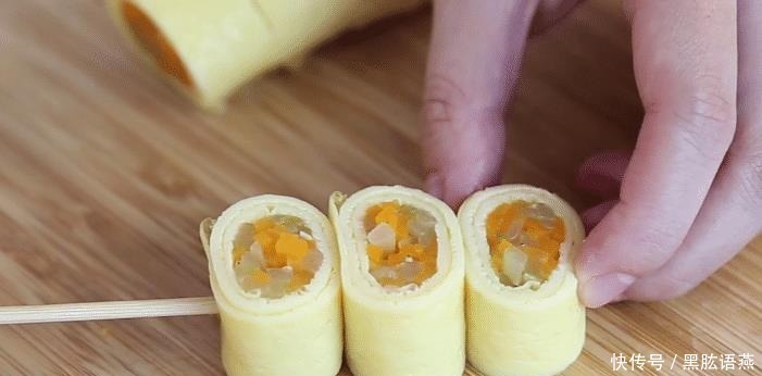美味|简单好吃的鲜蔬蛋皮串串,造型好看,营养美味,孩子爱吃的辅食