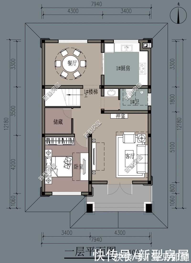 餐厨|预算30万以内，推荐这5套图纸，为啥农村人都喜欢最后一套？