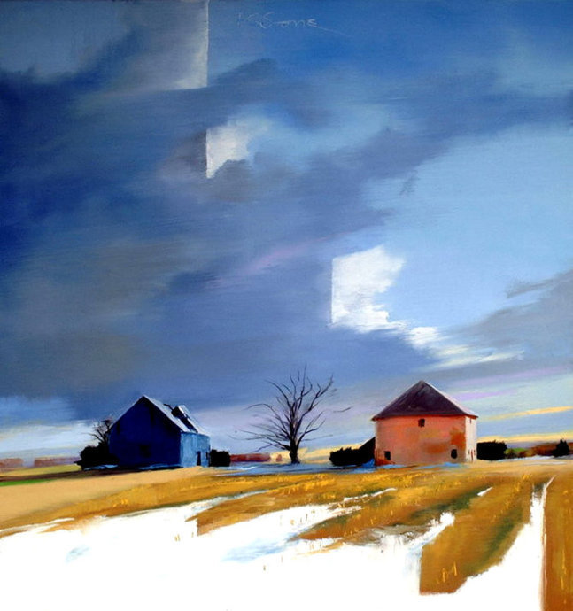 英伦风光@明快自然的英伦风光:画家保罗·斯通的绘画作品欣赏