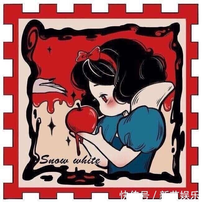 迪士尼公主|画师绘制迪士尼公主小头像,贝儿最喜欢玫瑰花,爱丽儿怎么哭了