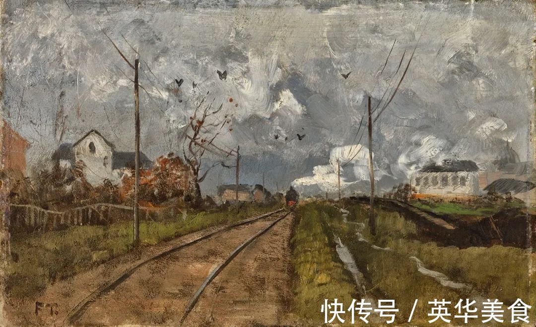 小溪|水与光的刻画,弗里茨的油画真是美妙至极