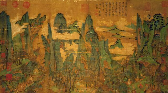 明皇幸蜀图!唐代一幅《明皇幸蜀图》,又被称为妖女祸国图,估价8000万