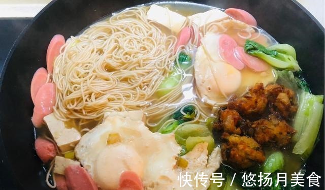 家常开胃美食麻辣豆腐面，麻辣爽口，咸香味美，超开胃哦！