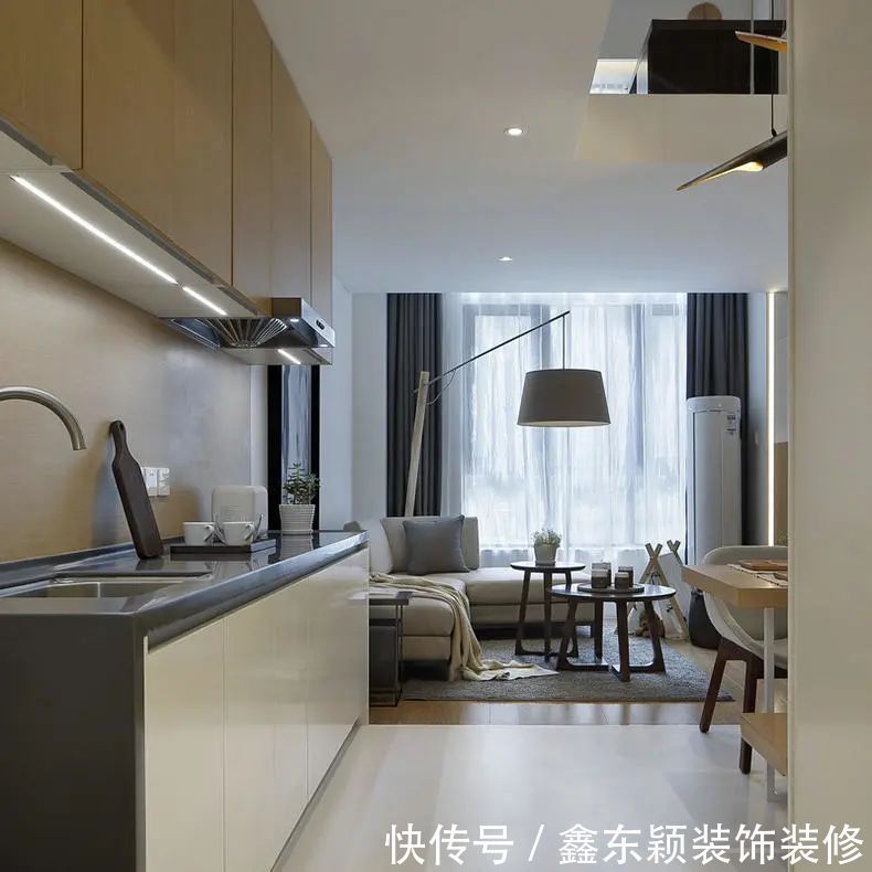 单身公寓|40㎡loft单身公寓,简约风的装修设计让人眼前一亮