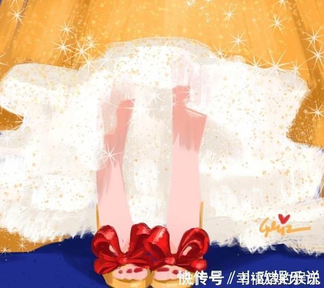 水晶鞋|画师自绘迪士尼公主的鞋子,水晶鞋不算最好看,艾莎公主才惊艳