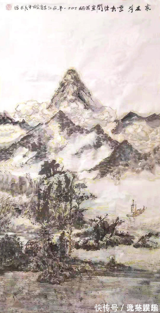 烟柳&「画作欣赏」一帘烟柳一路风景，画家余国城作品欣赏