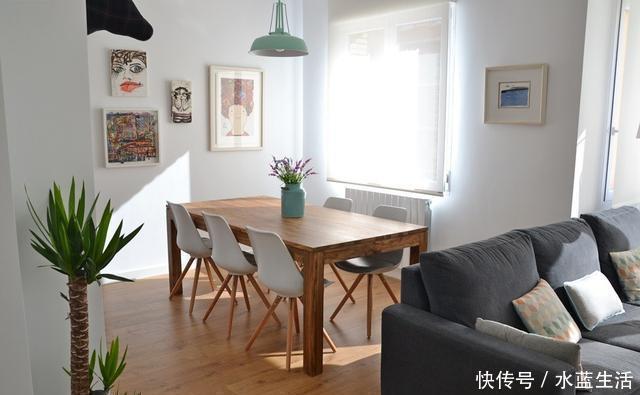 餐厅|我要有钱也买横厅户型,沙发不靠墙,餐厨一字排开,越看越高级