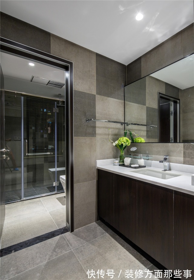 石材|120平现代风三居室,高级灰色调越看越有品