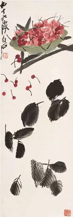 石榴|齐白石笔下的蔬果,令人垂涎欲滴!