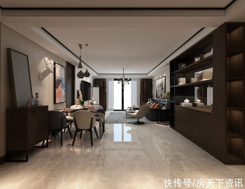 客厅|15万块钱装修的168平米的房子，现代风格简直太美了