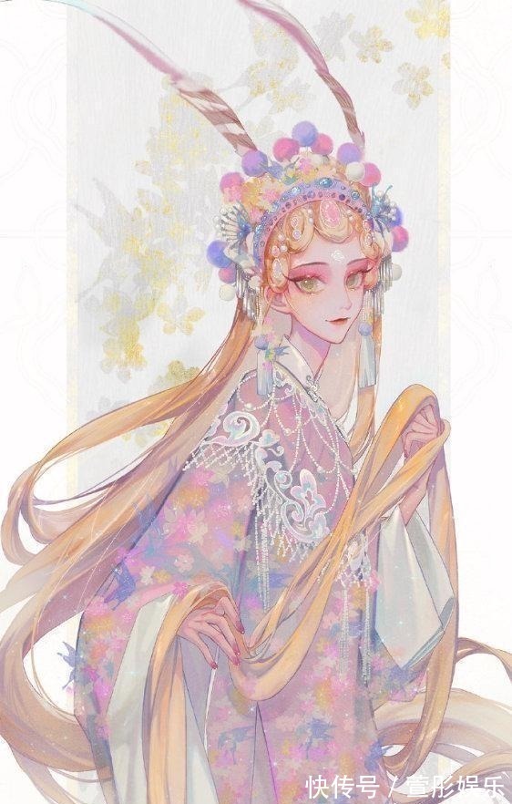 贝儿公主@迪士尼公主变“中国风”,艾莎公主汉服灵动,贝儿旗袍性感优雅