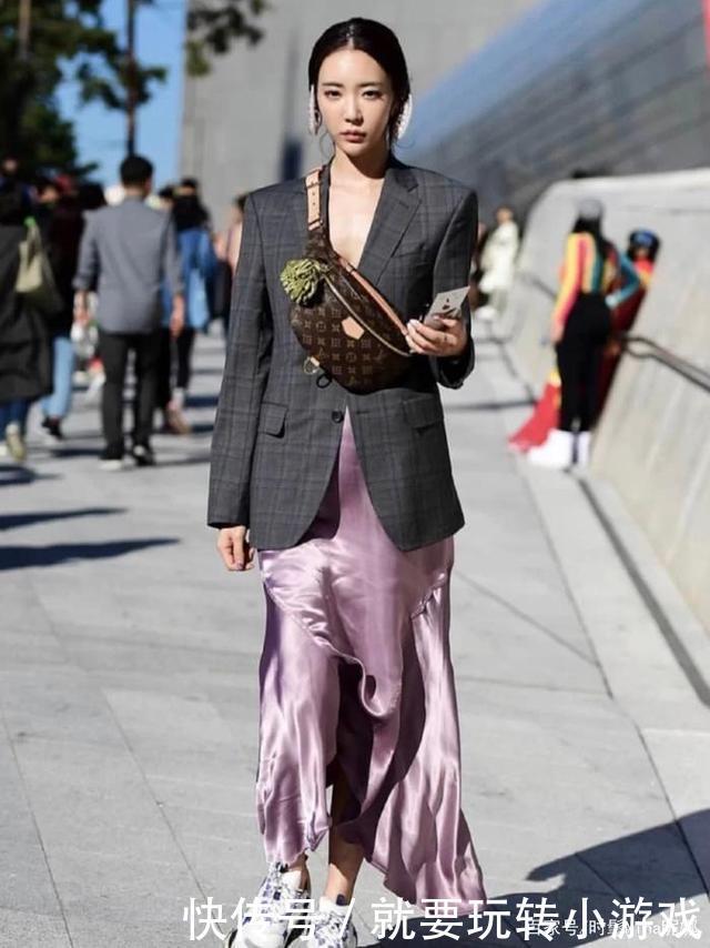 今年火了一种穿法，叫“西装+裙子”，洋气时髦又高级