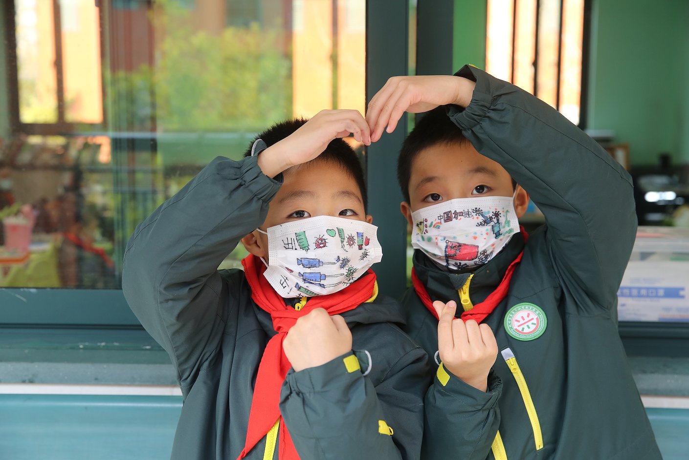 教育集团|杭州采荷第三小学教育集团：好暖！请收下孩子们的那份加油鼓劲！