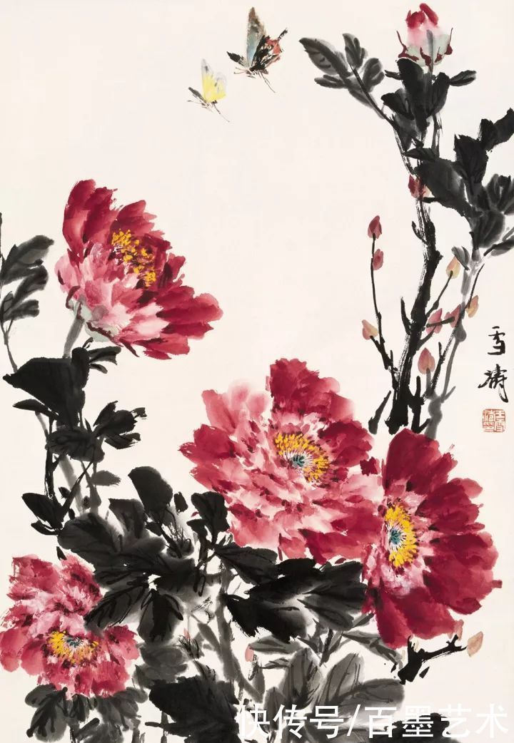小写意|唯有牡丹真国色！小写意牡丹画150幅，美醉了