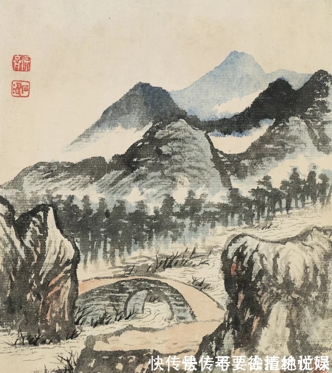 山水画@看画得看小品|石涛的小品山水画,彰显笔墨的魅力