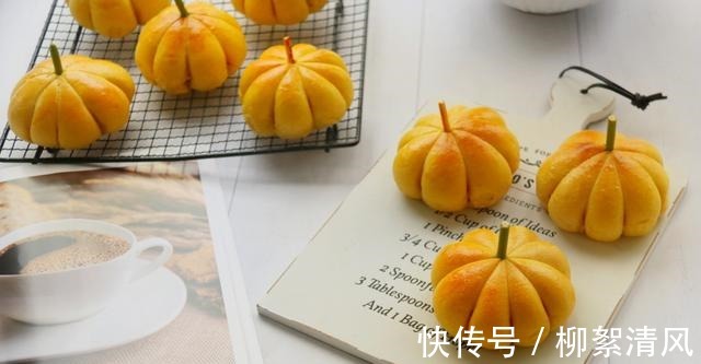 孩子超爱的创意点心南瓜小面包,口感松软,香甜可口,超可爱!