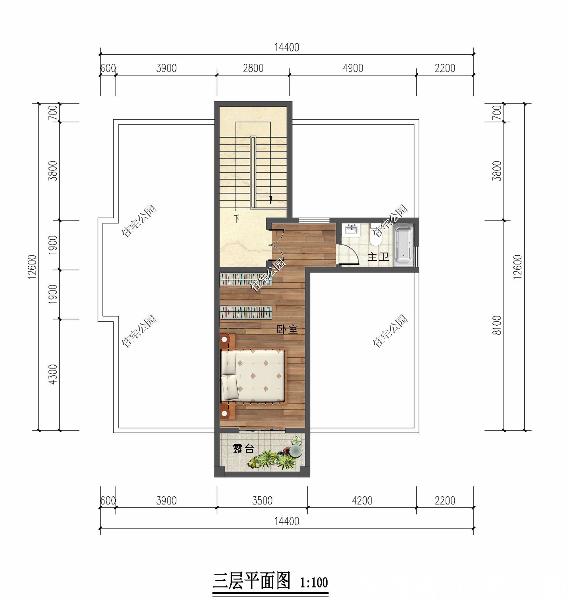 外置|14×12米农村二层半别墅,实用还漂亮,7间卧室绝对够住