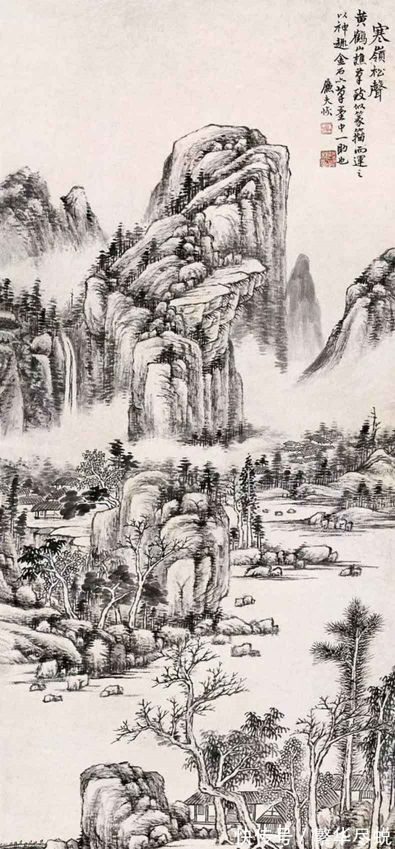 造诣#清代全能画家陆恢,作品之美,刷新你对绘画的认知!