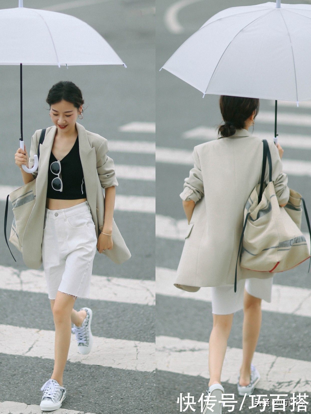 穿搭|五分裤显腿短？搭配中记住三个要点，矮胖女生也能凹出时髦范